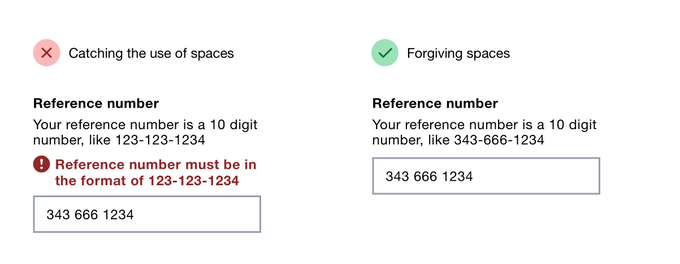 Forgive spaces in long numbers